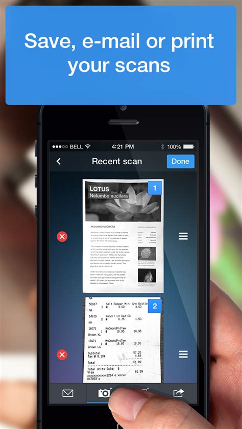 The app is free, so there's no need to worry about an initial purchase. Scanner Pro - iPhone - English - Evernote App Center