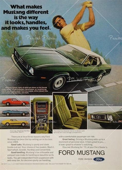 Ford Mustang Vintage Advertisement | Autos, Bicicletas ...