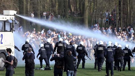 Belgian Police Clash With Crowds At Non Existent Music Festival