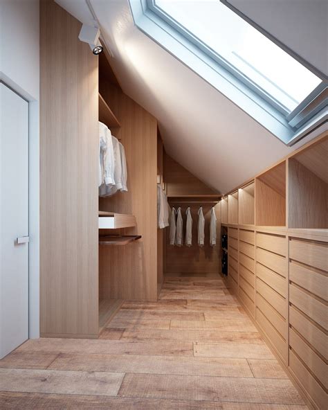 Home Designing Via Walk In Closet With Skylight Attic Bedroom Designs Attic Bedrooms Attic