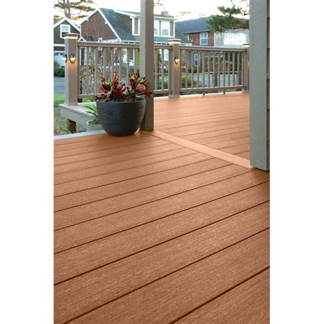 Timbertech Azek Harvest 1 In X 6 In X 16 Ft Brownstone Grooved Pvc Deck