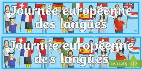Banderole Daffichage La Journée Européenne Des Langues