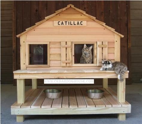 Catillac Insulated Cat House W Window Plus Heated Cat House Option