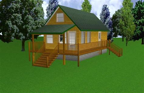 16x30 Cabin Wloft Plans Package Blueprints And Material List