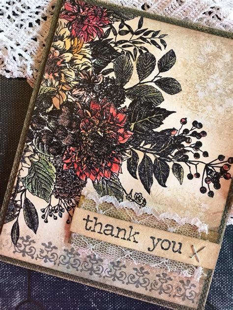 Stacy Hutchinson Stampers Anonymous Glorious Bouquet Tim Holtz Dies