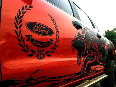 2019 2020 2021 ford ranger stripes the new rapid rocker kit stripes are awesome and are in stock! Matt Matte Black Tiger Mud Design Sticker Ford Ranger T6 ...