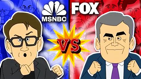 Fox News Vs Msnbc Cartoon Rap Battle