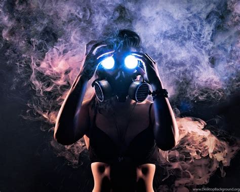 15291 Woman In Gas Mask 1920x1080 Photography Wallpapers