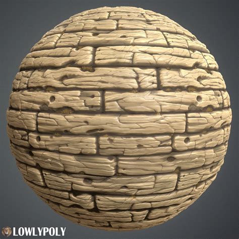 Free Stylized Wood Texture- LowlyPoly