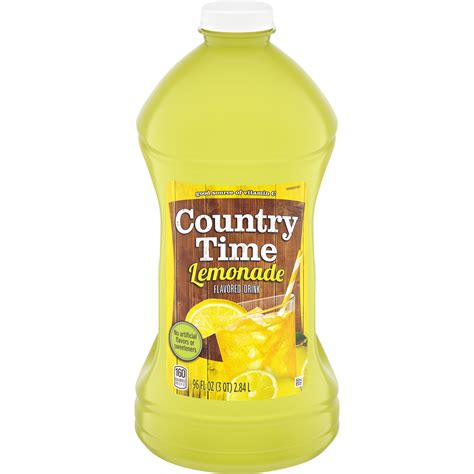 Country Time Lemonade Naturally Flavored Drink 96 Fl Oz Bottle