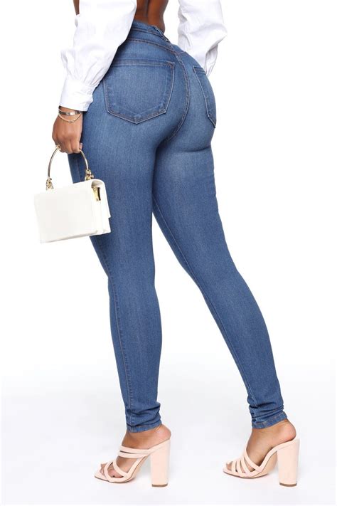 Classic High Waist Skinny Jeans Light Blue Wash Jeans Fashion Nova