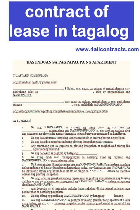 Kasunduan Sa Barangay Format Tagalog Kasunduan Promissory Note Sample