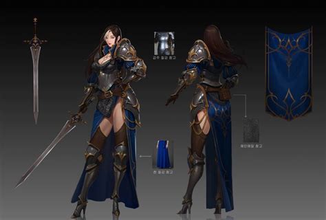 ArtStation Knight Serim Hwang Female Fantasy Armor Knight
