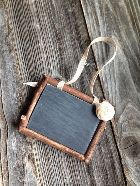 Small Wood Chalkboard Rustic Wood Framed Hanging Double Sided