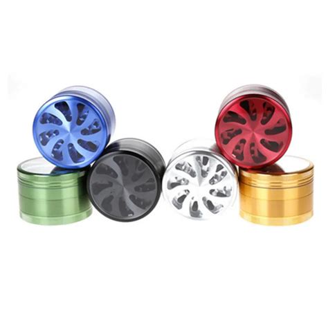free shipping dry herb tobacco grinder 4 layers 63mm metal zinc alloy gunblack pipes for smoking