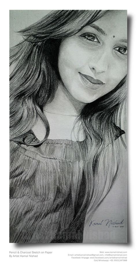 pencil sketch hs by artist kamal nishad 9501247988 beautiful sketches girl face drawing