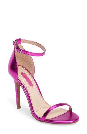 Metallic Hot Pink Topshop Rosalie Ankle Strap Sandal Strap Sandals