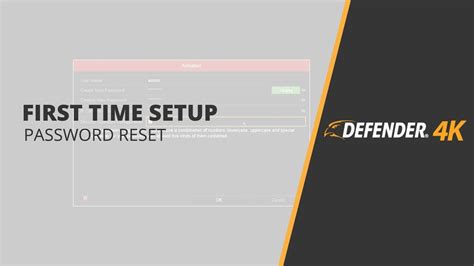How To Reset Your Dvr Password On The Defender 4k 8mp Dvr Security