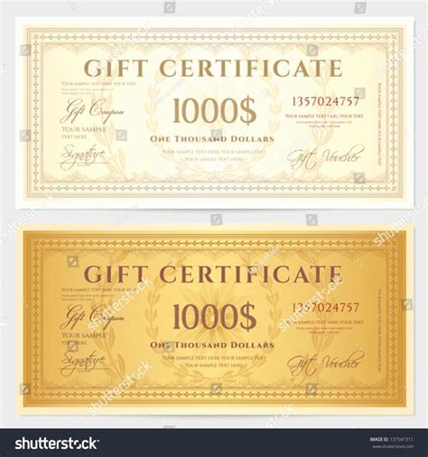 Money T Certificate Template New T Certificate Voucher Template