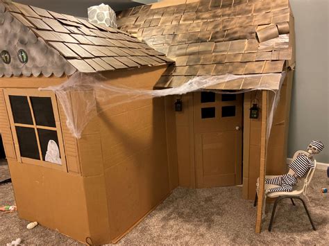 Haunted Cardboard House For Your Kids Who Love A Little Scare