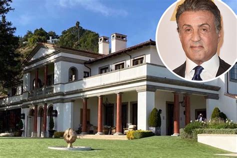 Inside Sylvester Stallones 8 Bedroom And 12 Bath La Mansion As He Puts