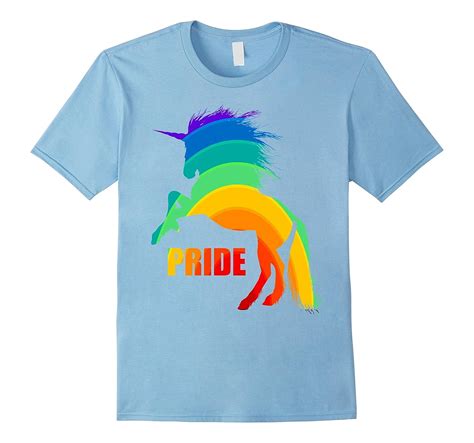 LGBT Gay Pride Rainbow Unicorn T Shirt 4LVS