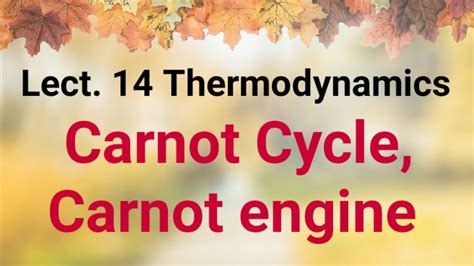 Carnot Cycle Carnot Engine In Thermodynamics