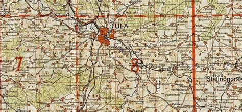 Military Maps Tula 1941 Big Board Gaming