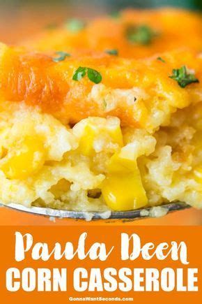 Let stand for 10 minutes before serving. Paula Deen Corn Casserole | Recipe | Creamy corn casserole ...
