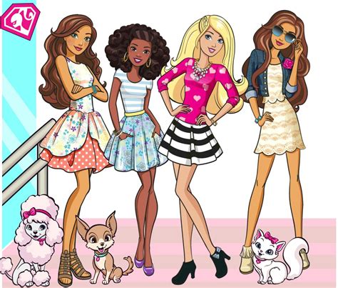 Barbie And Friends With Sequin Poodle Lacey Chihuahua Dog And Kitten