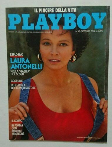 Playboy Italy October Laura Antonelli Dario Silver Casablanca