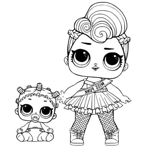 Lol Surprise Doll Coloring Pages Hoops Mvp Glitter Free Printable