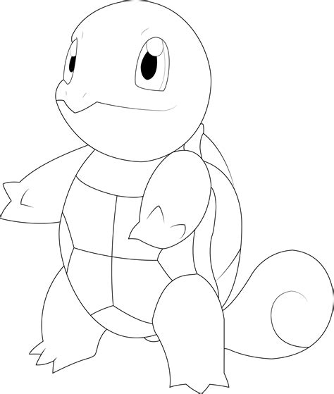 Squirtle Lineart By Alcadeas1 Lineart Pokemon Detailed Pinterest
