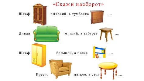 Логопедическое занятие Уточнение и активизация словаря по теме Мебель