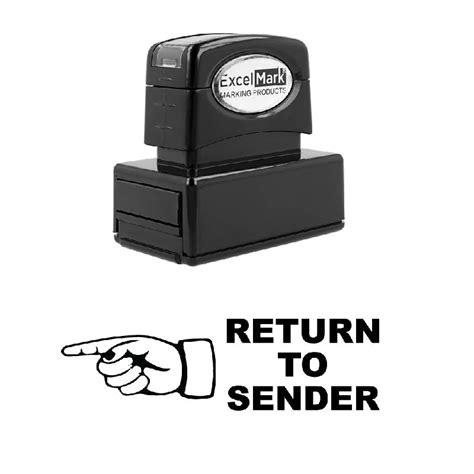 Left Finger Return To Sender Stamp Excelmark
