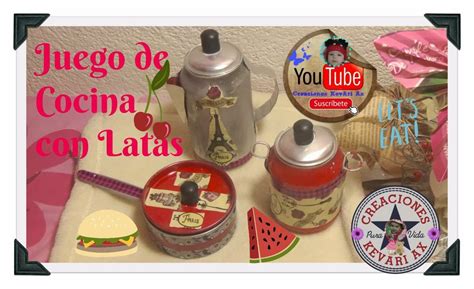 El mayor centro de compra y venta en internet. Juego de cocina con latas de aluminio | Manualidades