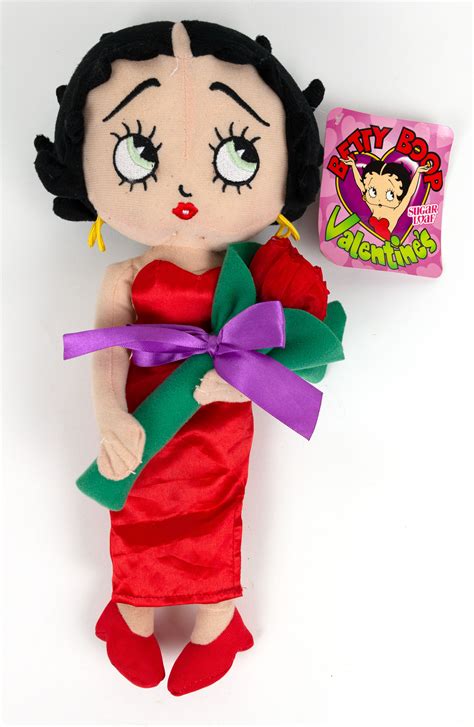 2011 Betty Boop Valentines Red Dress W Flowers 15 Plush Doll By