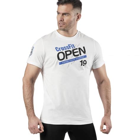Crossfit Reebok Homme T Shirt Crossfit Open White ⋆ Solrelec
