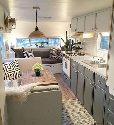 10 Incredible Rv Makeovers With Farmhouse Style Decor Glamper Camper