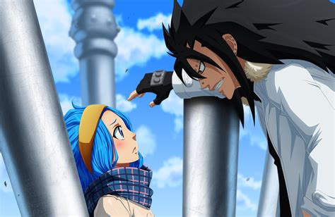 Fairy Tail Gajeel And Levy Wallpaper