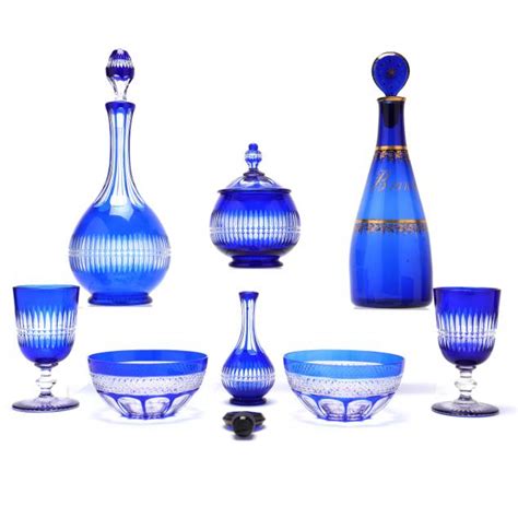 Eight Pieces Of Antique Cobalt Glass Lot 241 July Estate Auctionjul 15 2021 10 00am