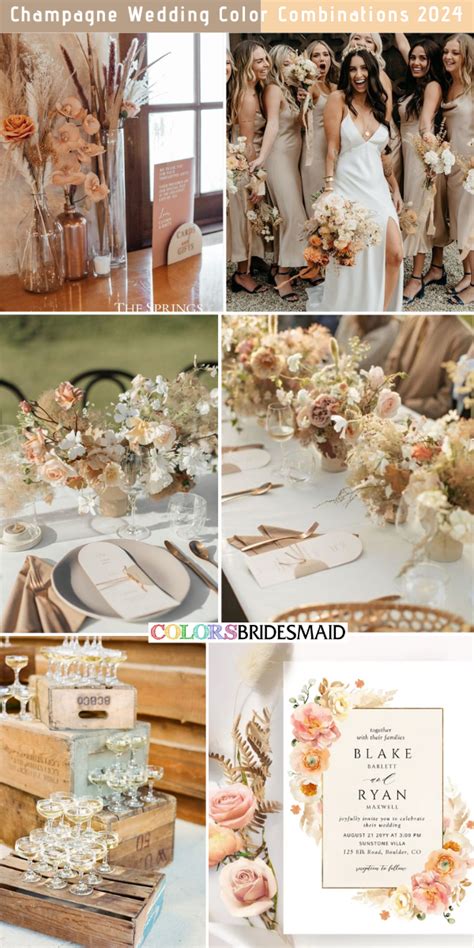 8 Elegant Champagne Wedding Color Combos For 2024 Colorsbridesmaid