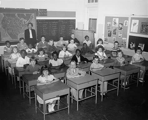 1950s Schoolroom School Back In The Day 21st Century Classroom