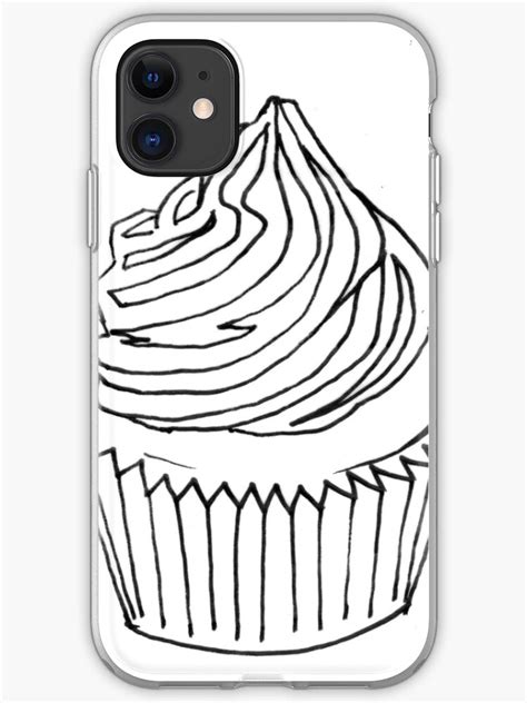 Cupcake 2 Colouring Page Iphone Case And Cover By Rebeccaosborne