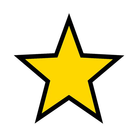 Filegold Star With Bordersvg Wikimedia Commons