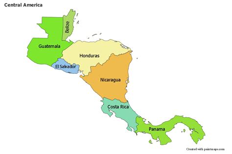Mapas De Muestra Para Centroamérica