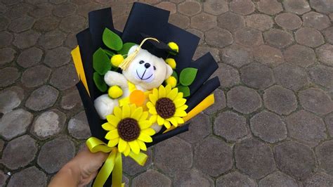 See more of keychain felt handmade on facebook. DIY Graduation Doll Bouquet Felt Flowers | Cara membuat ...