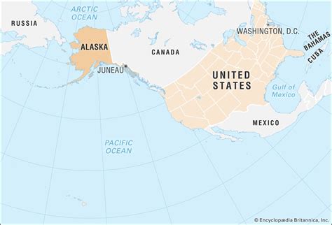 Map Of Usa Showing Alaska