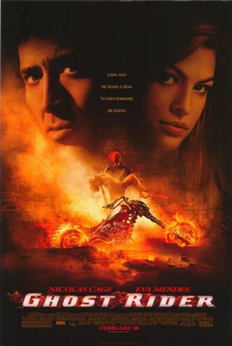 Ghost Rider 27x40 Movie Poster 2007 Ghost Rider Hayaletler Ve