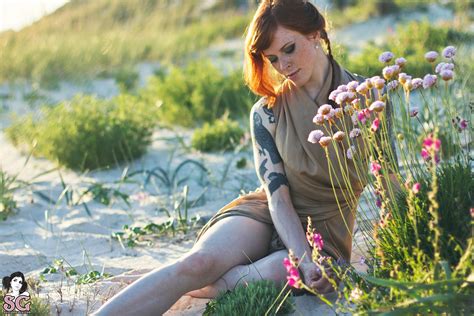 Wallpaper Sunlight Women Redhead Grass Outdoors Dress Tattoo Suicide Girls Spring